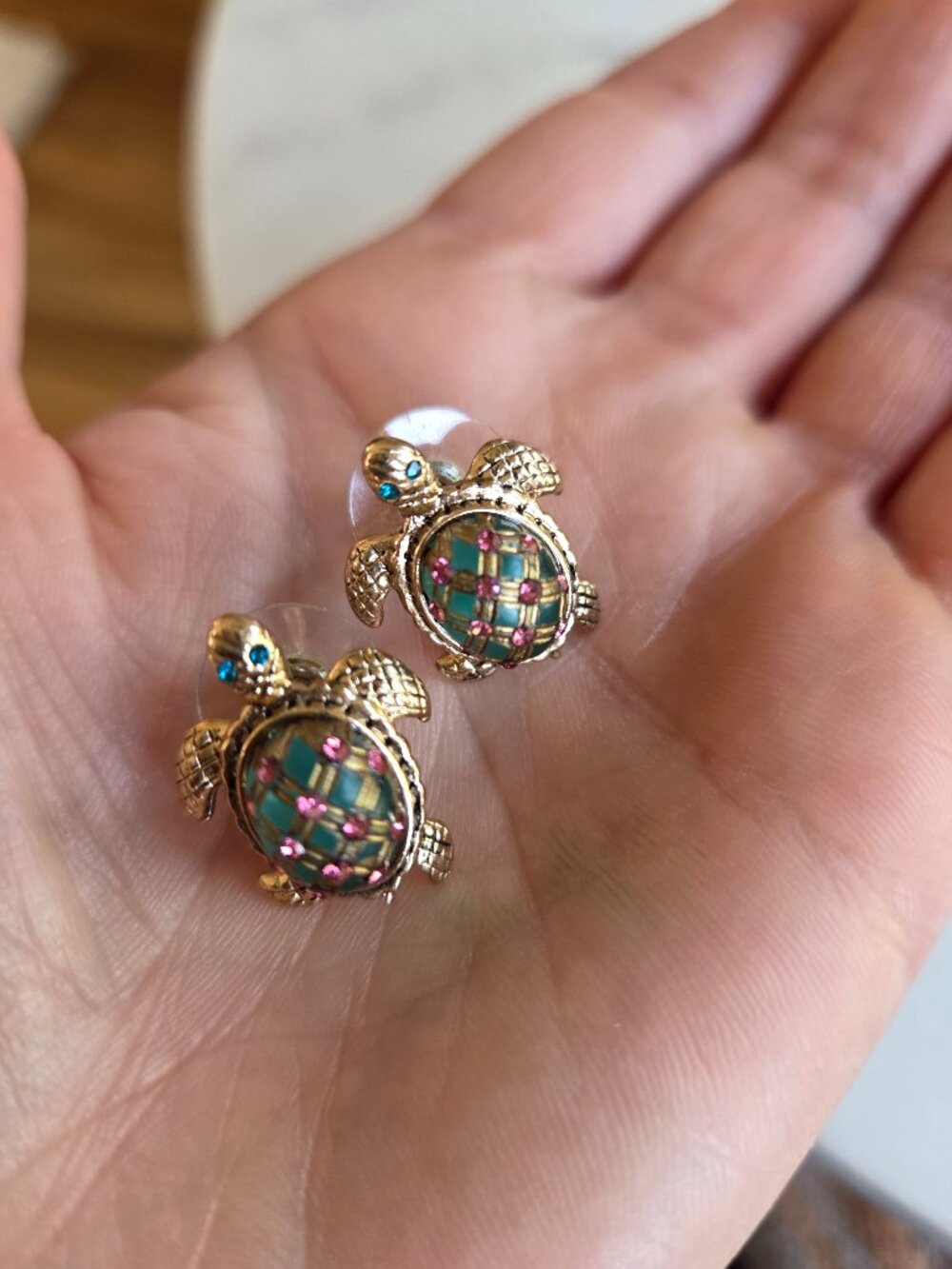 Betsey Johnson Turtle Earrings